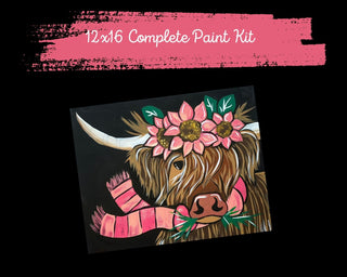 Pretty in Pink Highland Cow