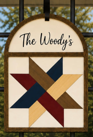 Quilt Square Personalized Door Hanger (Ticketed, Live Event)