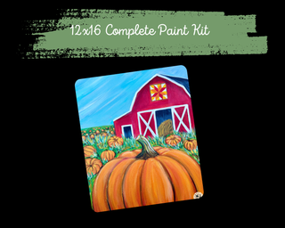 BARN & PUMPKIN PATCH - DIY Canvas Paint Kit