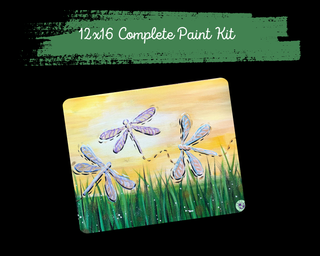 DRAGONFLIES UNITE - DIY Canvas Paint Kit