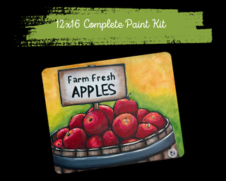 FARM FRESH APPLES - DIY Canvas Paint Kit