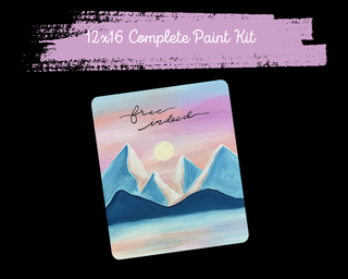 FREE INDEED MOUNTAINS - DIY Canvas Paint Kit