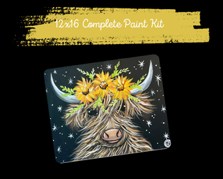 HENRIETTA THE HIGHLANDER - DIY Canvas Paint Kit