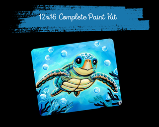 HENRY THE TURTLE - DIY Canvas Paint Kit