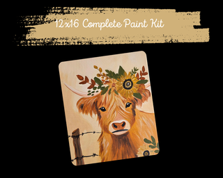 HONEY THE HIGHLANDER - DIY Canvas Paint Kit