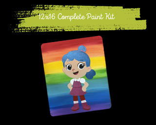 RAINBOW GIRL - DIY Canvas Paint KIT