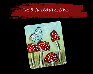 REDBUDS & BUTTERFLY - DIY Canvas Paint KIT
