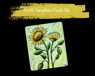 SIMPLE SUNFLOWERS - DIY Canvas Paint KIT