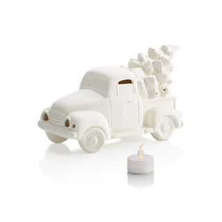 Lighted Christmas Tree Trucks - DIY Ceramics