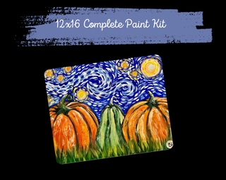 STARRY NIGHT PUMPKINS - DIY Canvas Paint KIT