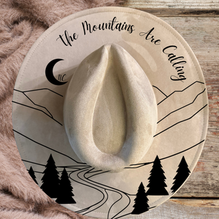 Custom Laser Burned Vegan Suede Hat - DIY Paint Kit