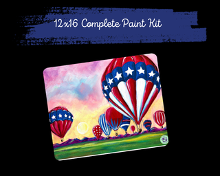 USA HOT AIR BALLOONS - DIY Canvas Paint KIT