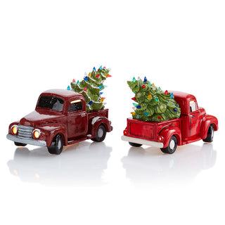 Lighted Christmas Tree Trucks - DIY Ceramics