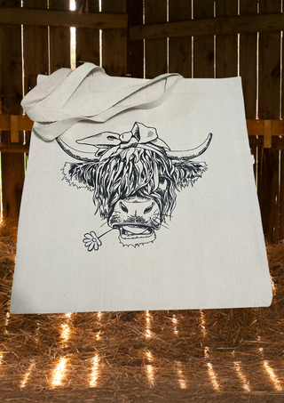 Large Tote - The Highland Cow